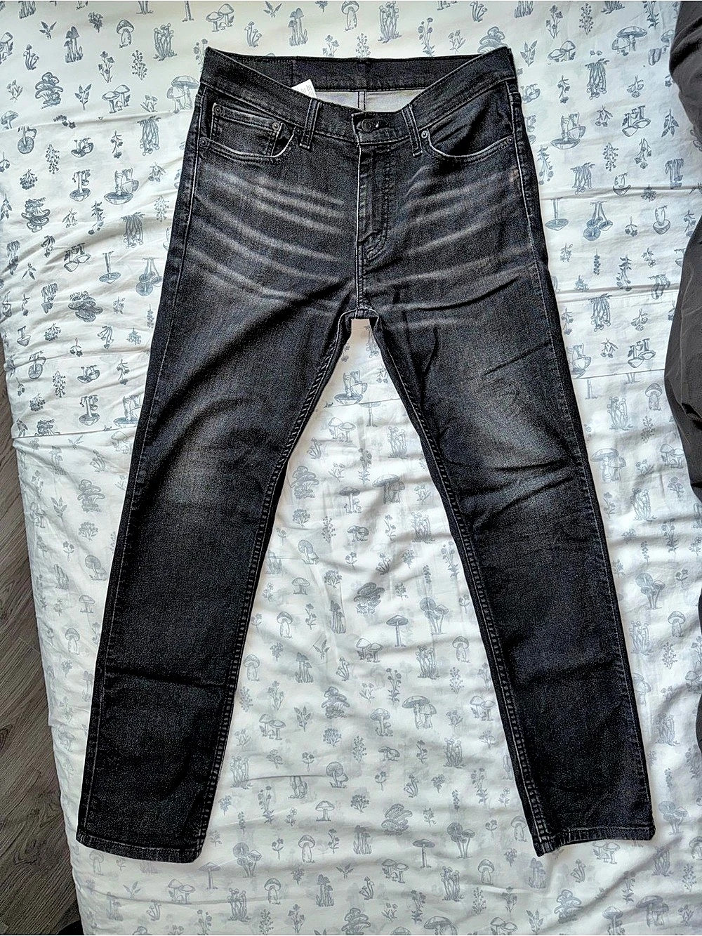 Levi's 511 Men's Slim Fit Jeans Faded Black Charcoal 32x32